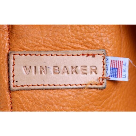 ROOMY Vin Baker TAN BROWN GENUINE LEATHER STUDS TOTE SHOULDER BAG HANDBAG PURSE - Picture 16 of 16